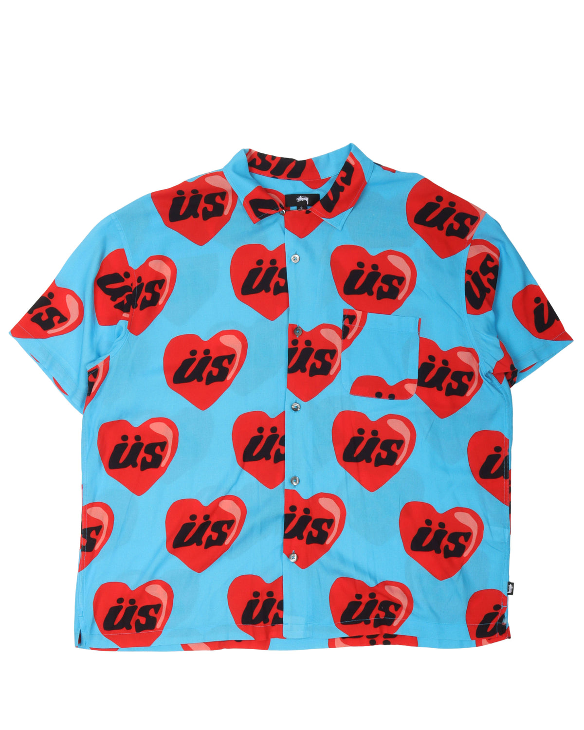 Stussy Heart Button Up Shirt