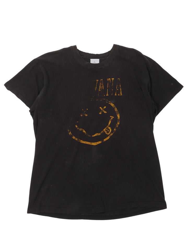 Nirvana Smiley Face "Corporate Rock Whores" T-Shirt