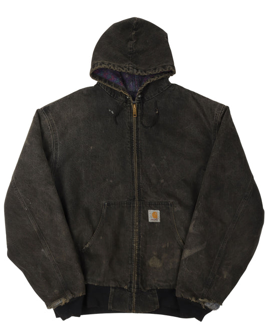 Carhartt Hooded Denim Work Jacket