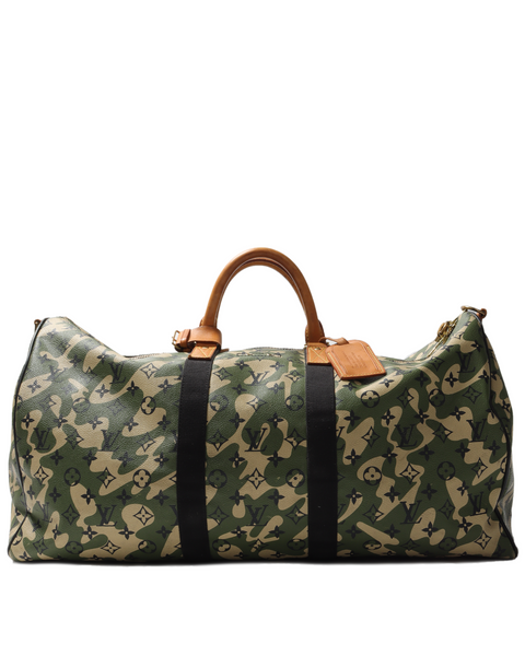 Louis Vuitton x Takashi Murakami Monogramouflage Keepall 55 ○ Labellov ○  Buy and Sell Authentic Luxury