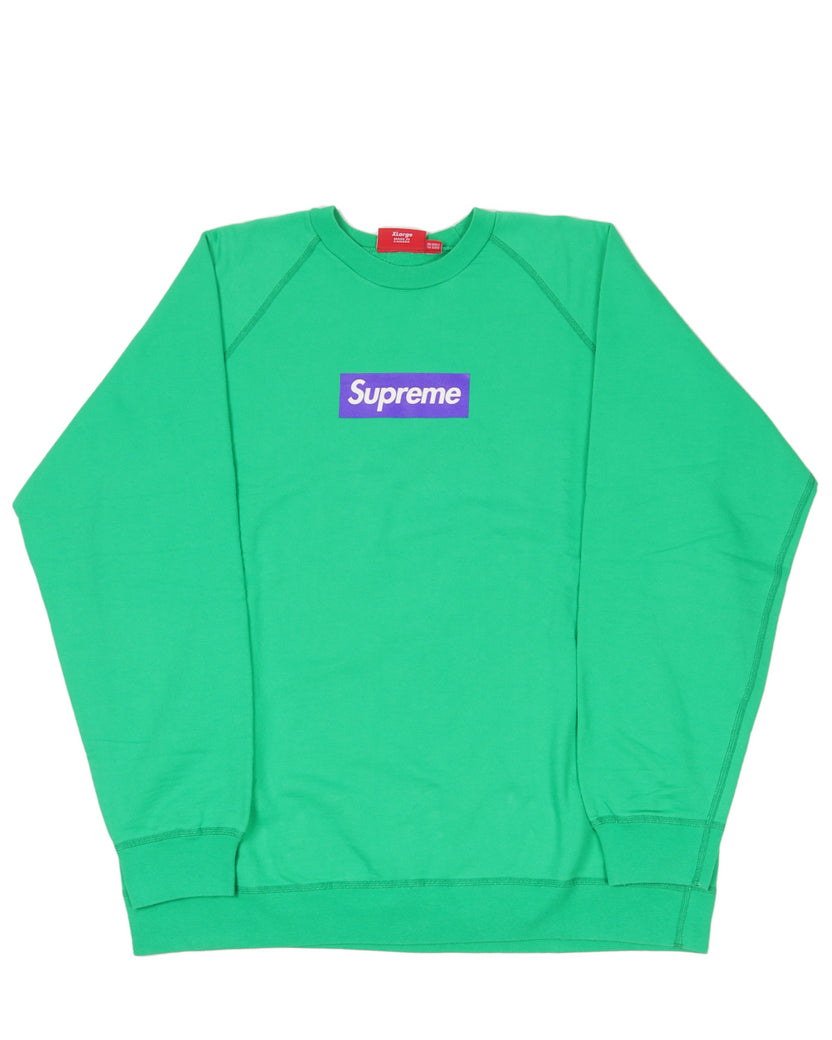 Supreme 2007 Purple Screen Print Box Logo Crewneck Sweatshirt