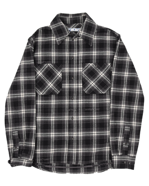 Off-White Checker Flannel Shirt – Justin Reed