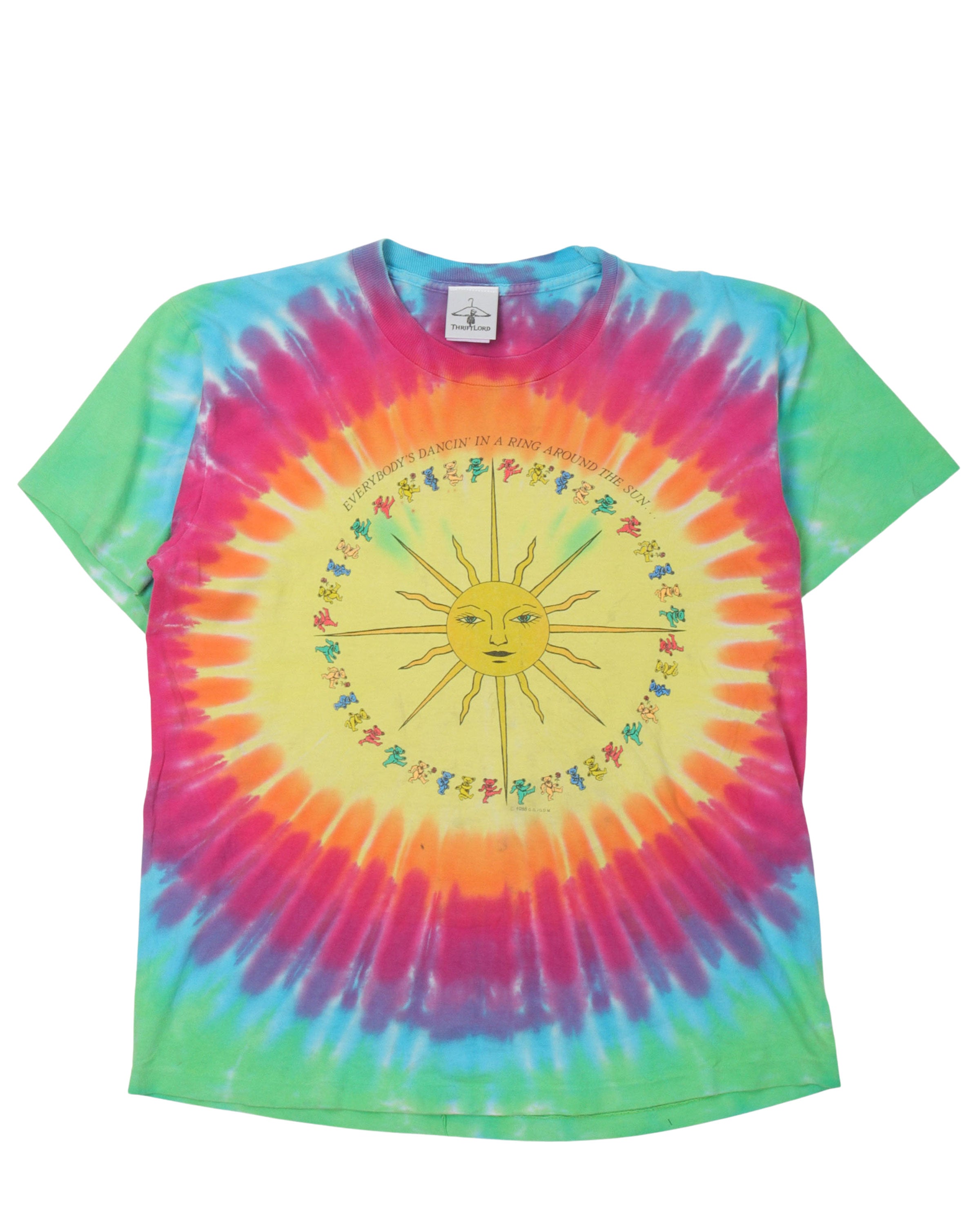 Grateful Dead "Everybody's Dancing In a Ring Around the Sun" Tie Dye T-Shirt