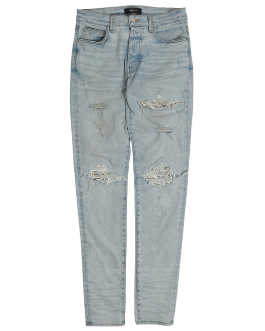 Paisley Distressed Jeans