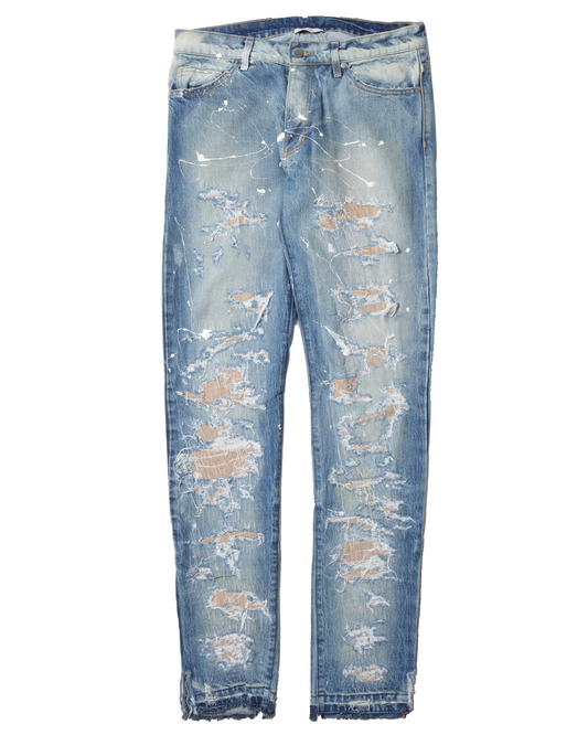 Distressed Denim Jeans