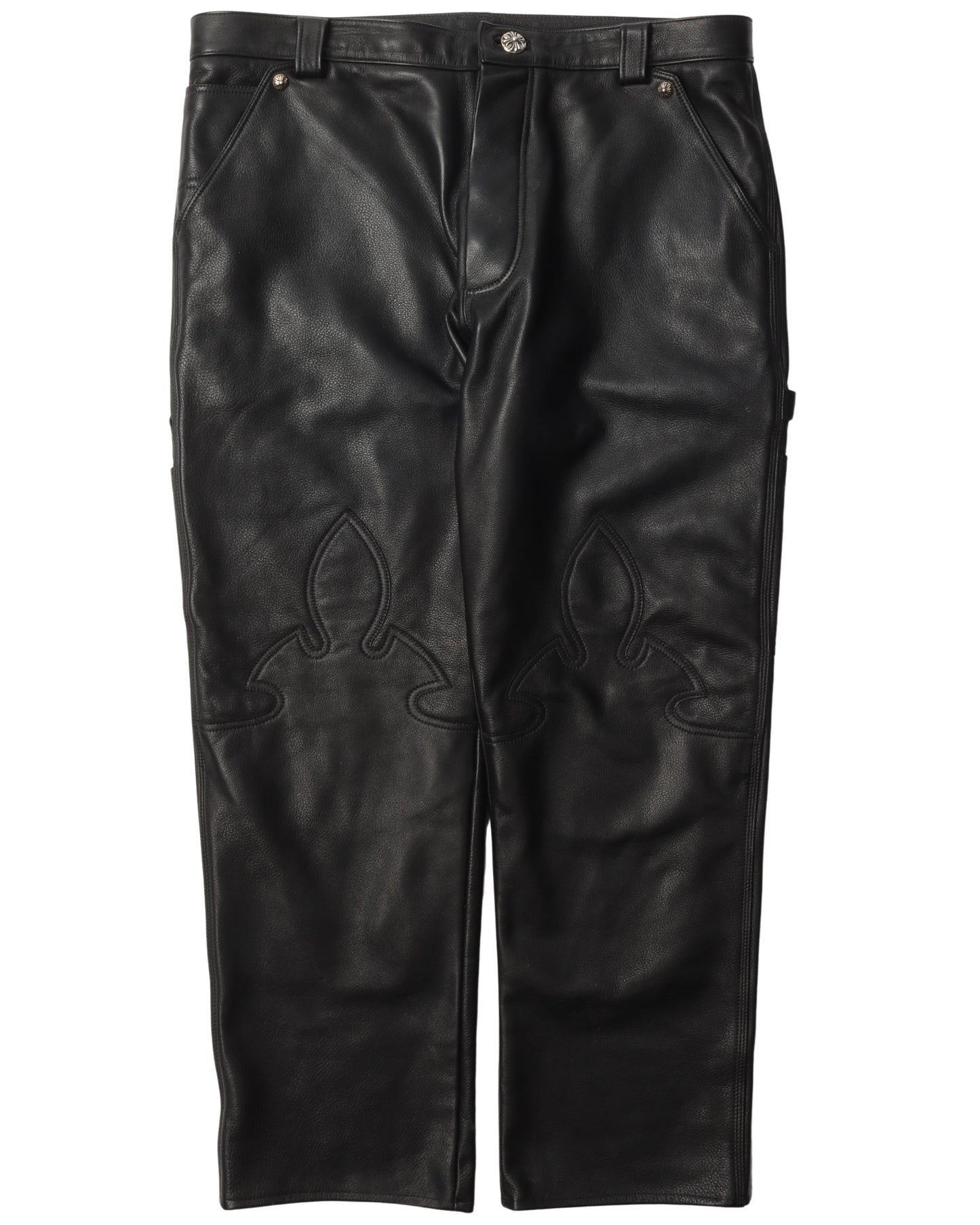 Fleur Knee Leather Pants