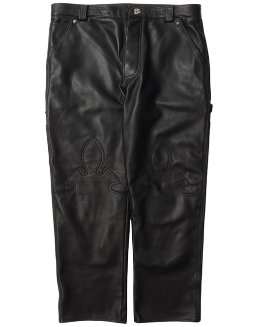 Fleur Knee Leather Pants