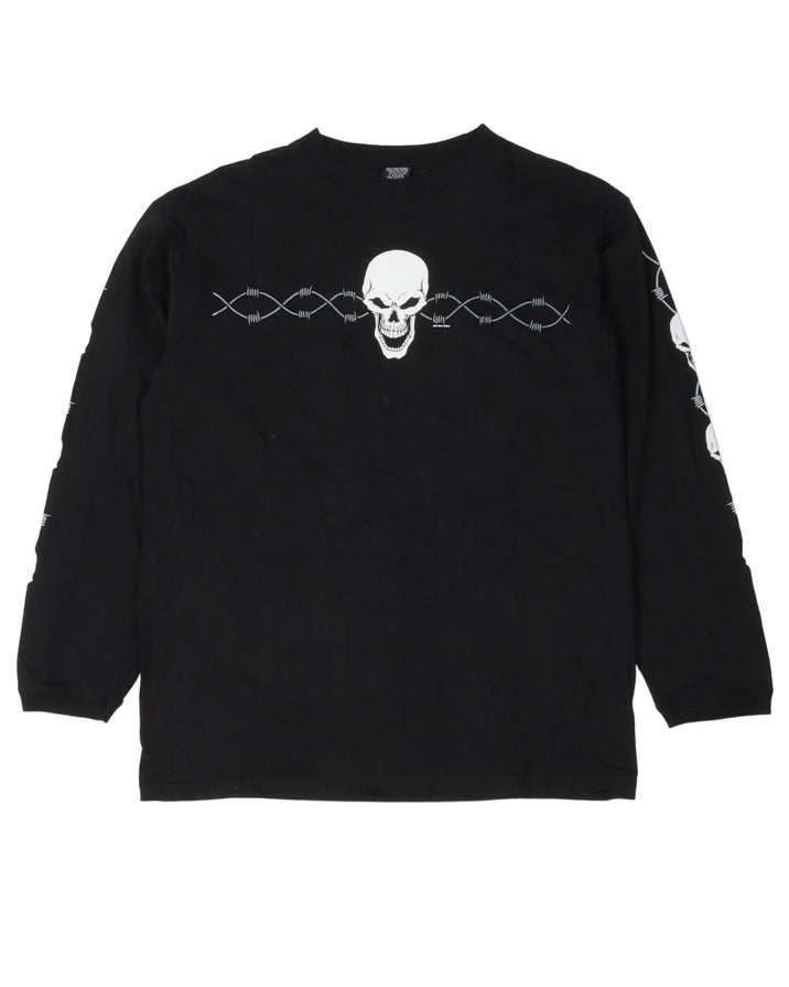 Barbed Wire Skull T-Shirt