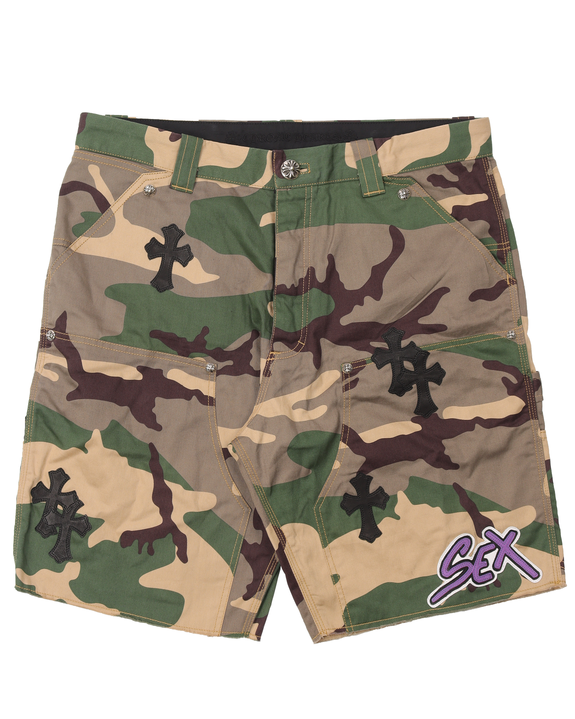 ◇BADBLOOD◇ Vintage Club Boy Shorts Green Camo Burlebo ◇BADBLOOD◇ Vintage Club Boy Shorts Green Camo Burlebo