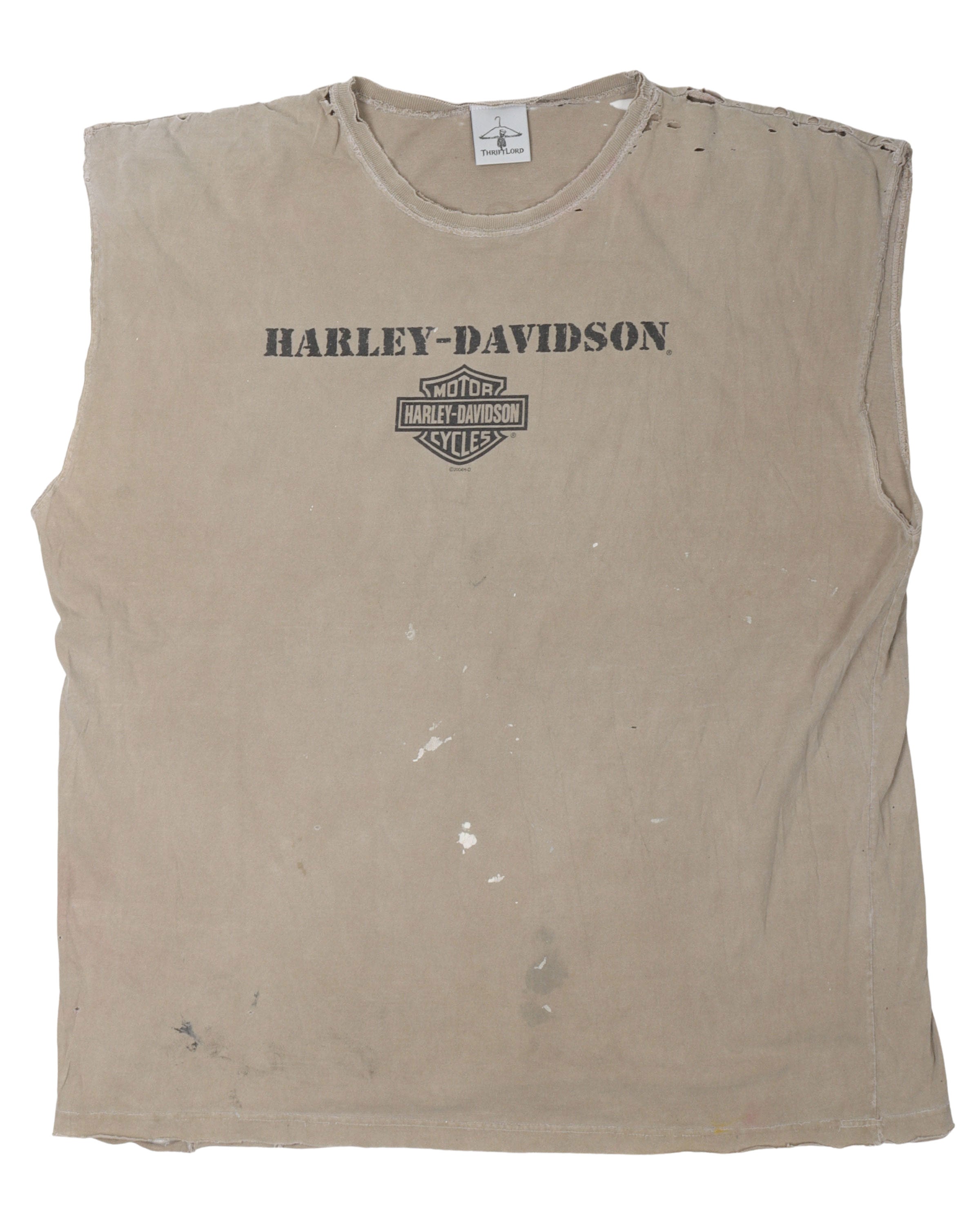 Harley Davidson Cut Sleeves T-Shirt