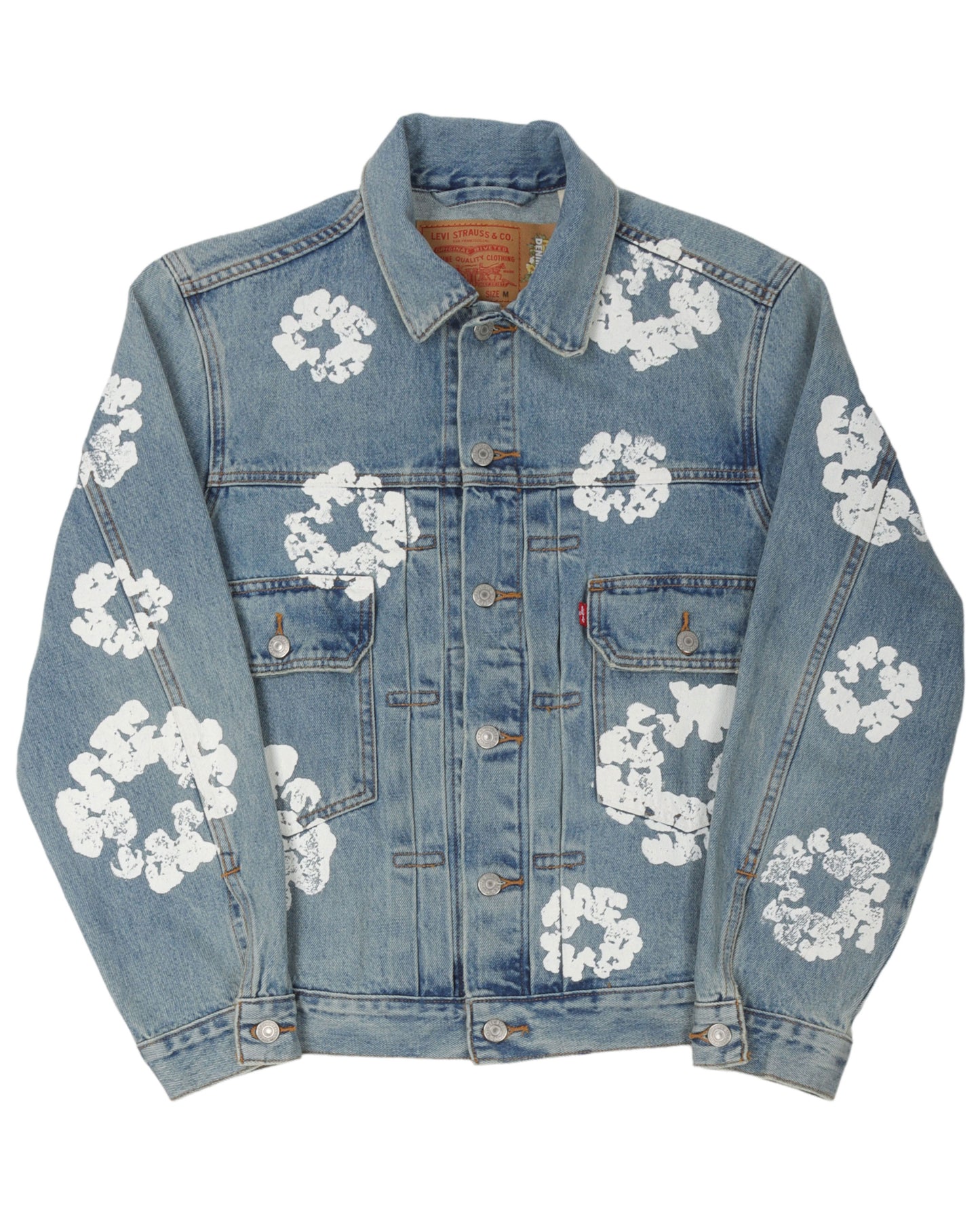 Cotton Wreath Levi Denim Trucker Jacket