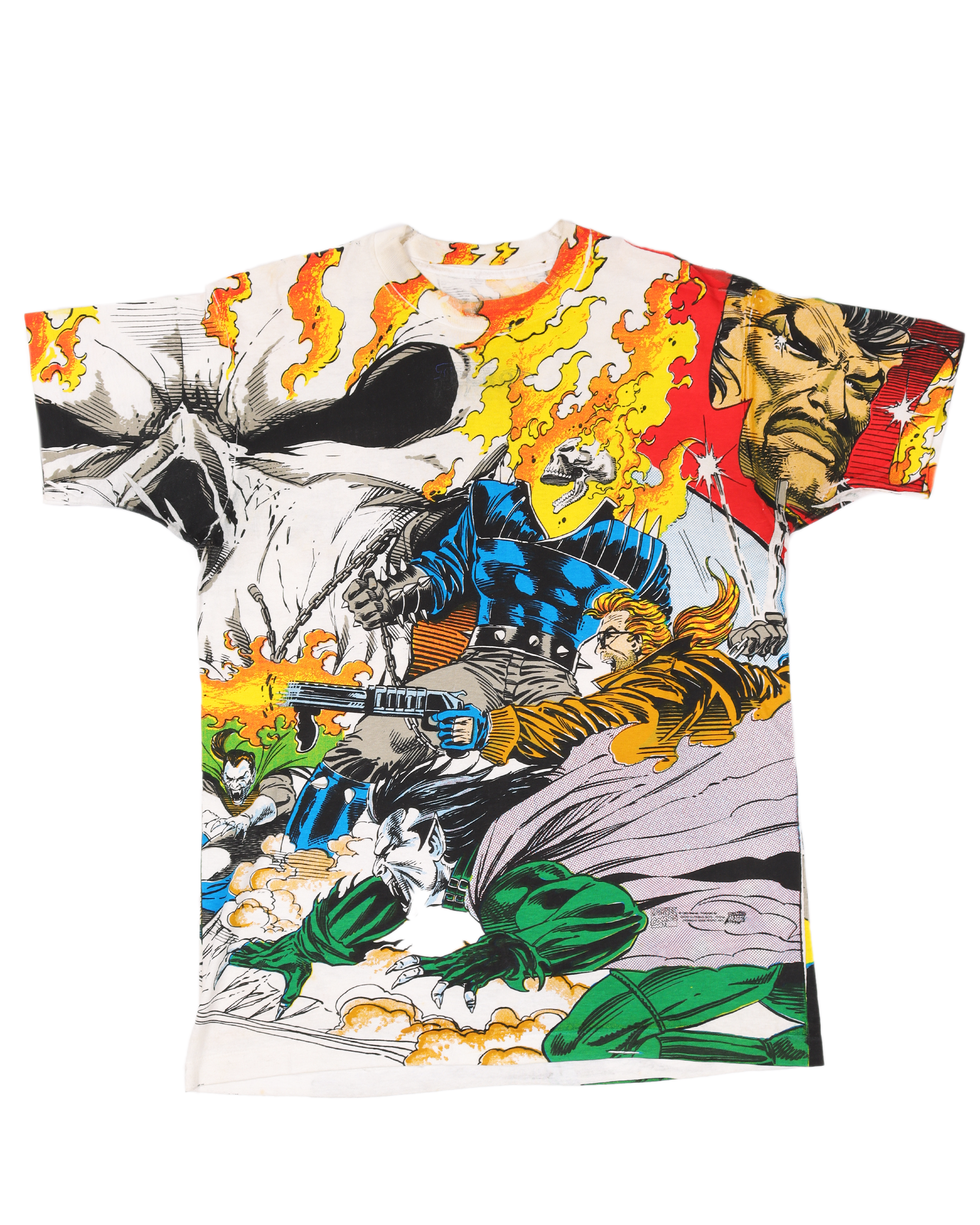 Marvel Ghostrider Midnight Son Wrap Around T-Shirt