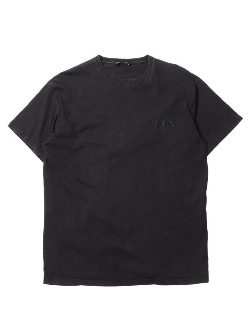Om syndrom gasformig Balenciaga "SINNERS" Tonal Embroidered T-Shirt