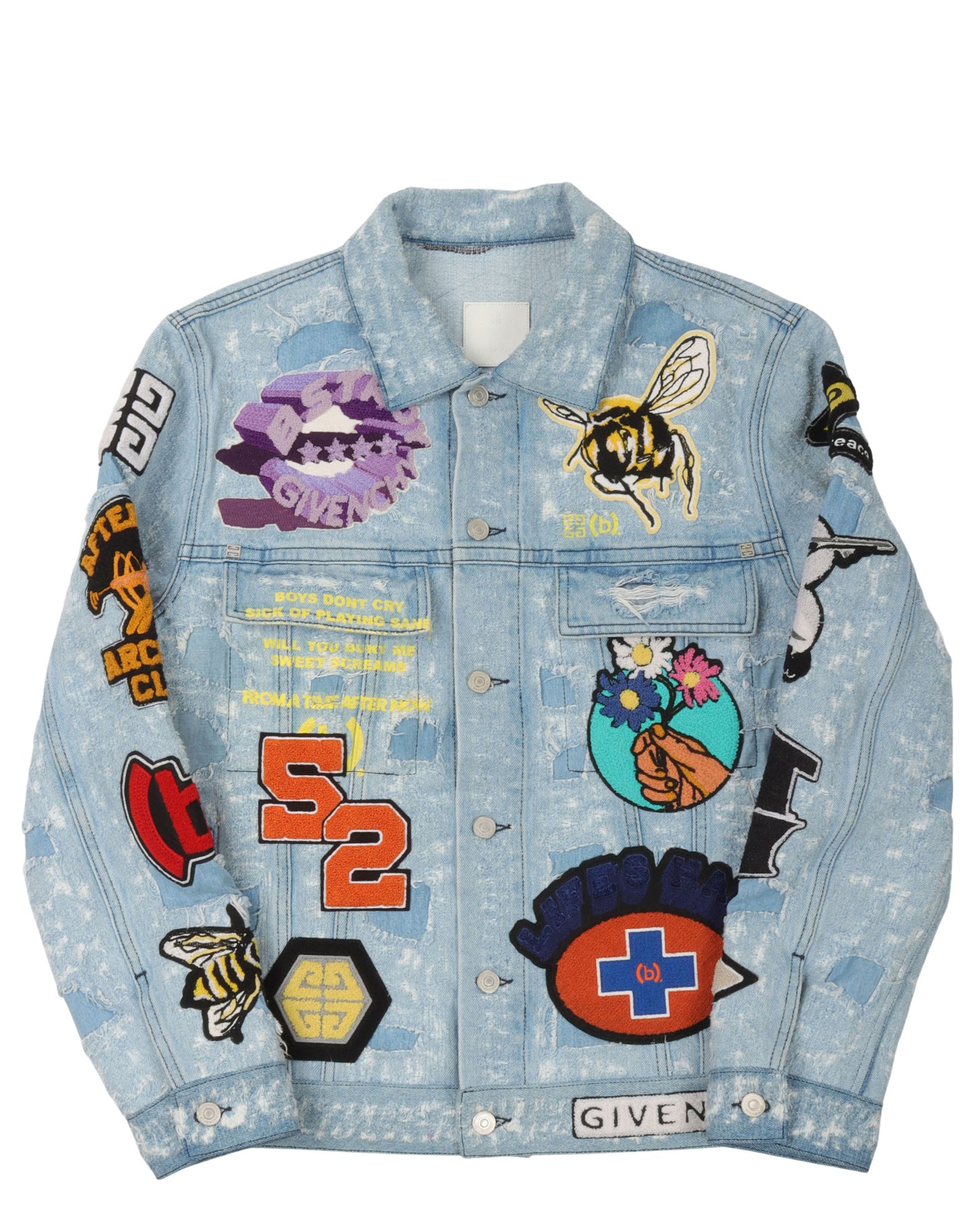 Bstroy Destroyed Patch Denim Jacket