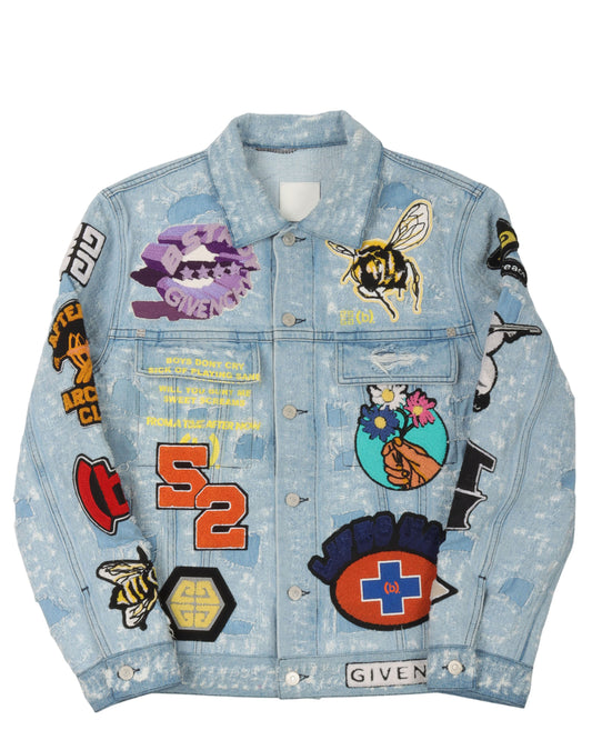 Bstroy Destroyed Patch Denim Jacket