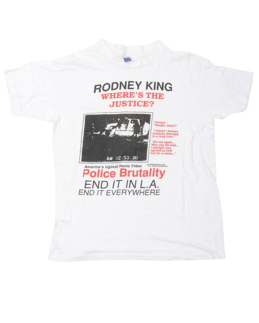 Rodney King Where's The Justice T-Shirt