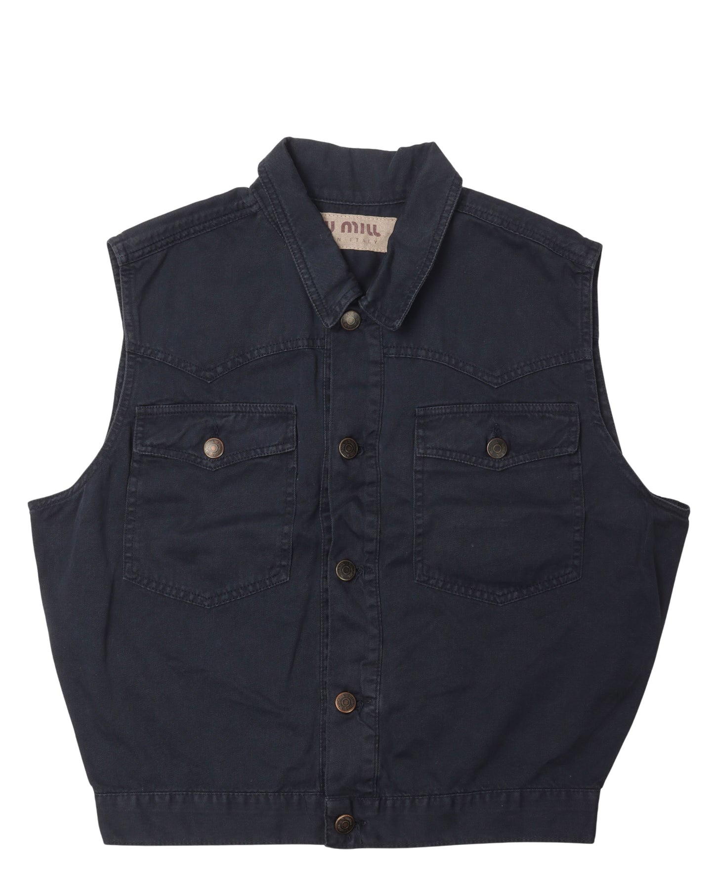 Miu-Miu Two Pocket Western Vest