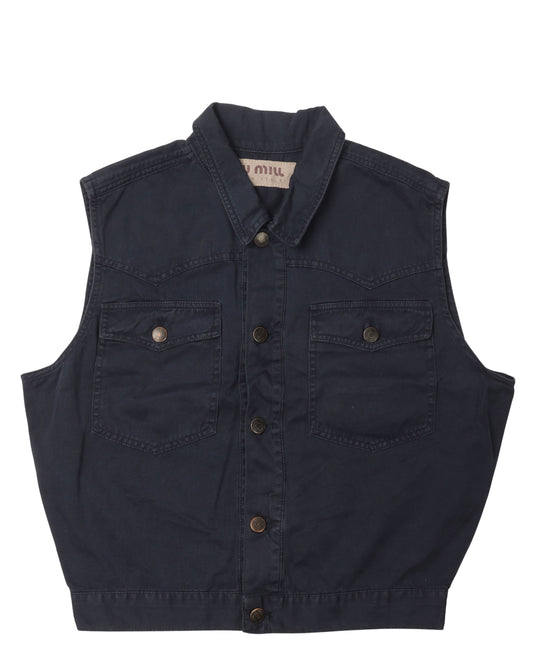 Miu-Miu Two Pocket Western Vest