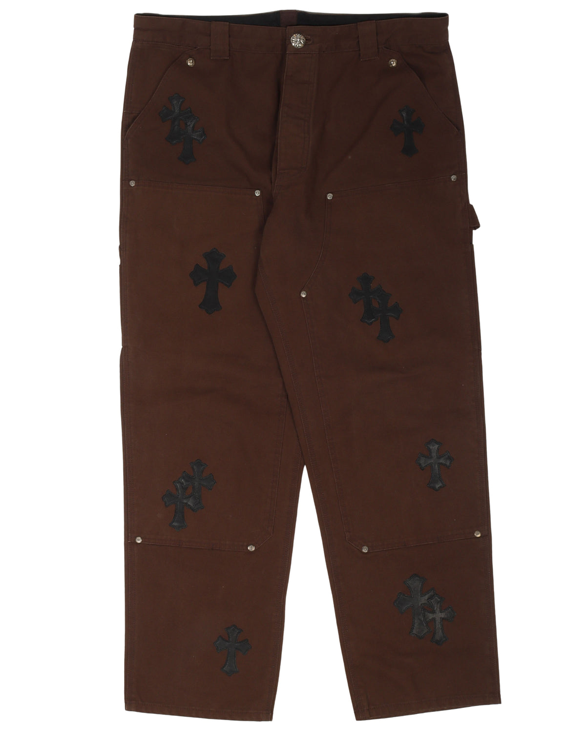 Double Knee Cross Patch Carpenter Pants