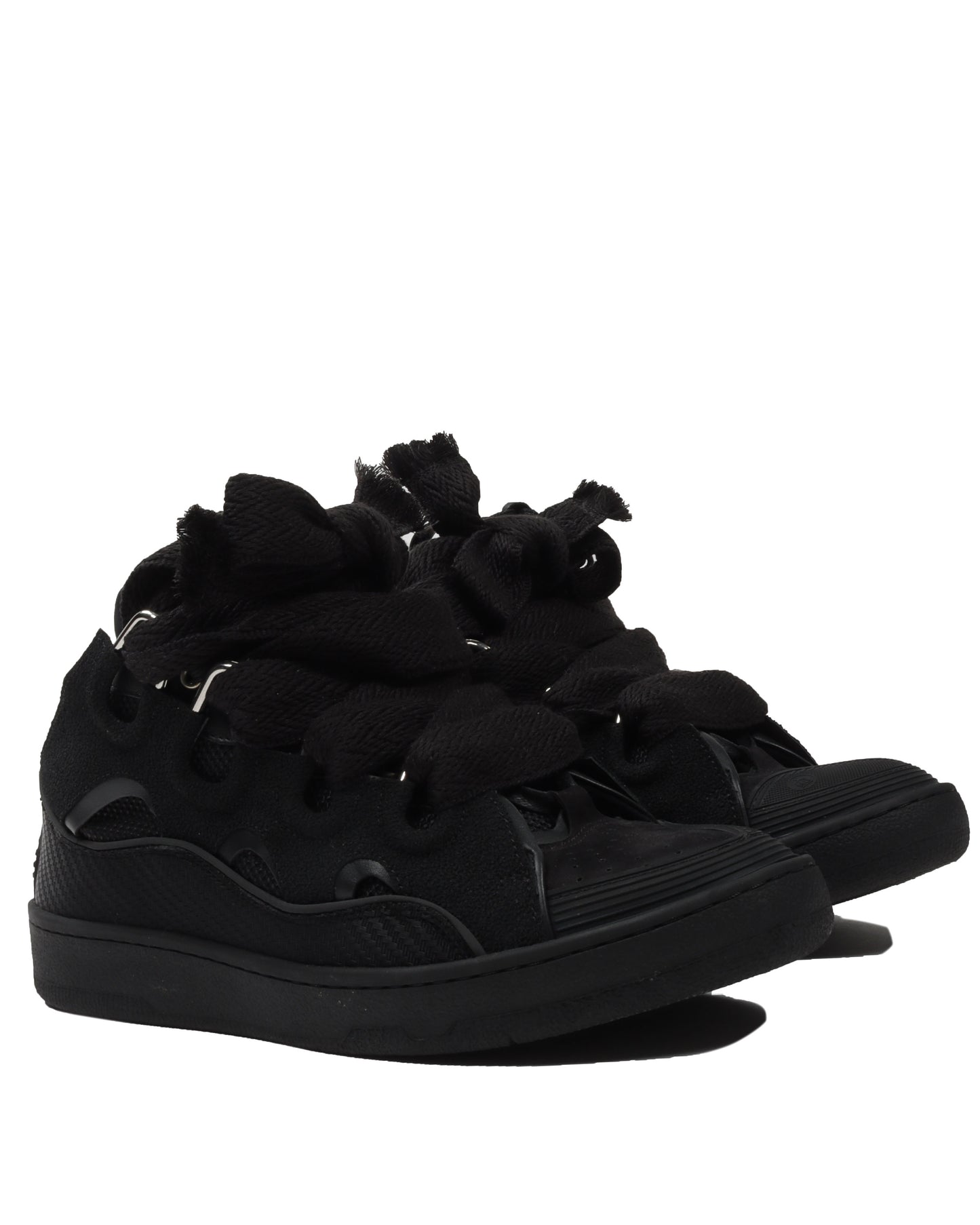 Leather Curb Sneaker