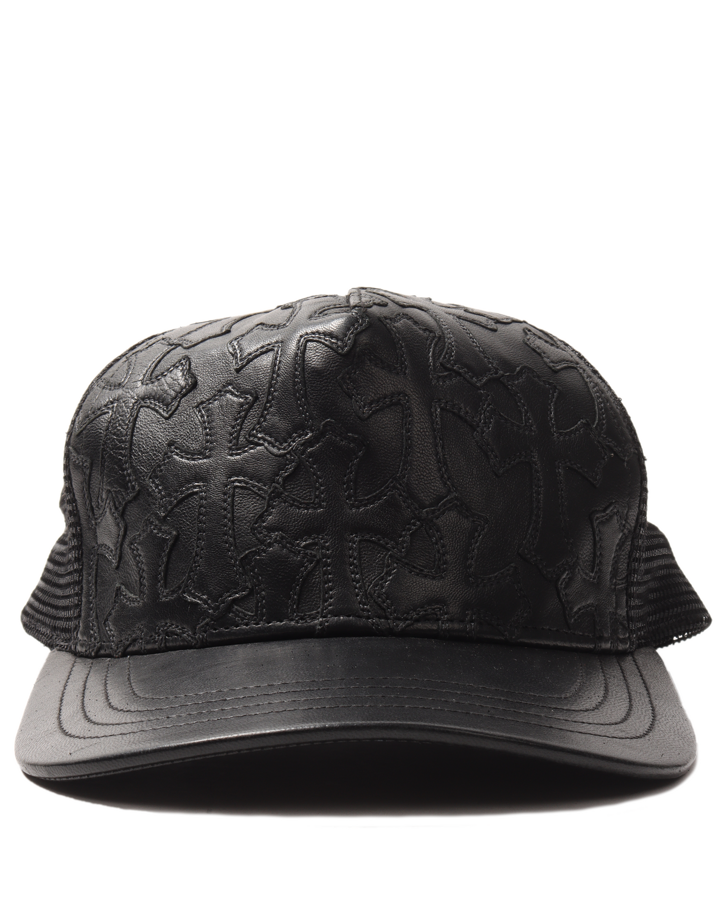 Leather Cross Patch Hat