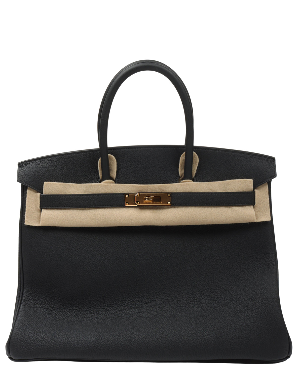 Birkin 35 Togo Calfskin Bag Noir