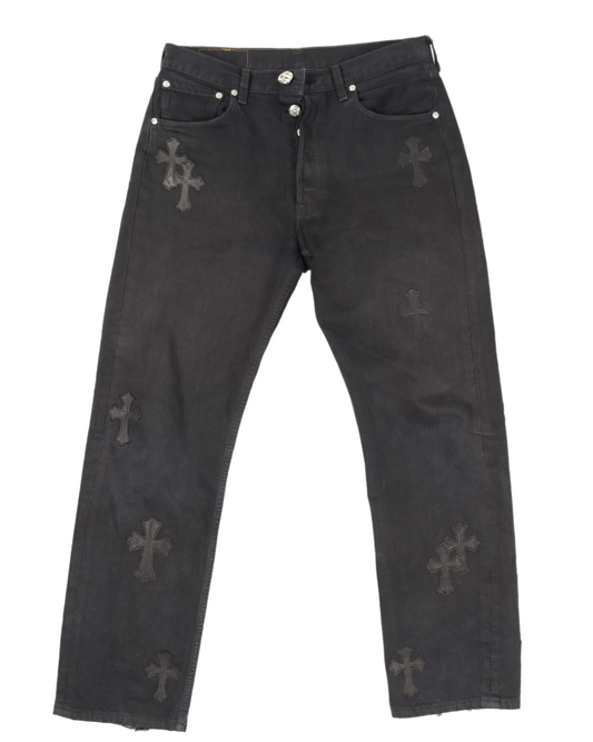 LEVI'S LEOPARD CROSS PATCH DENIM