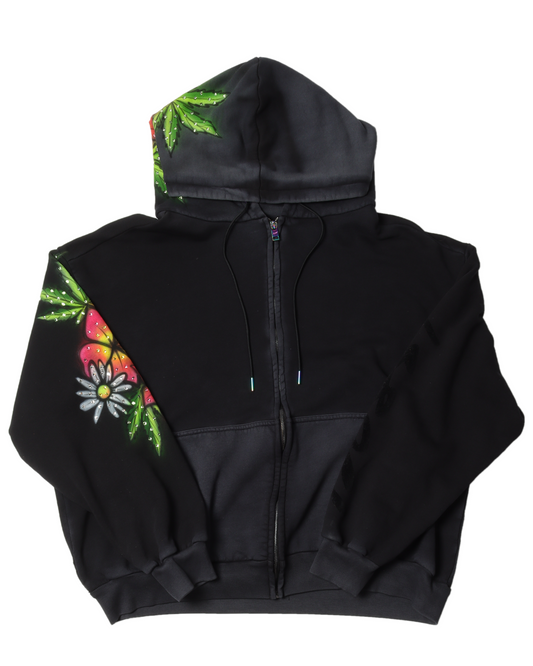 Pot Leaf Swarovski Hoodie
