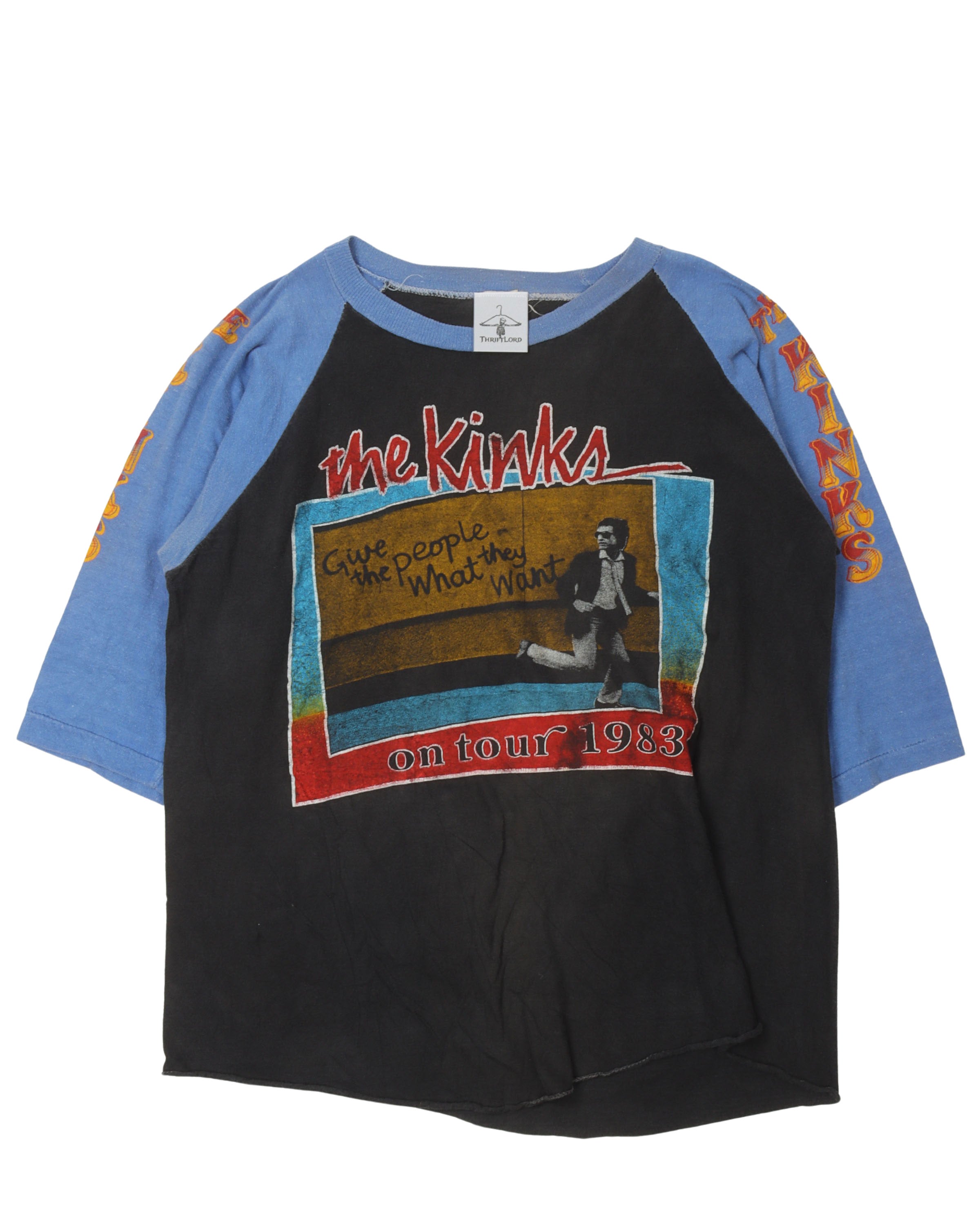 The Kinks 1983 Tour Raglan T-Shirt