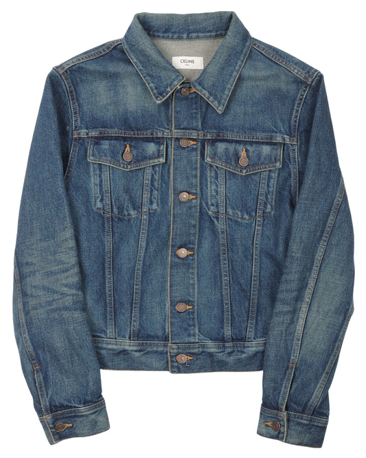 Embroidered Denim Trucker Jacket