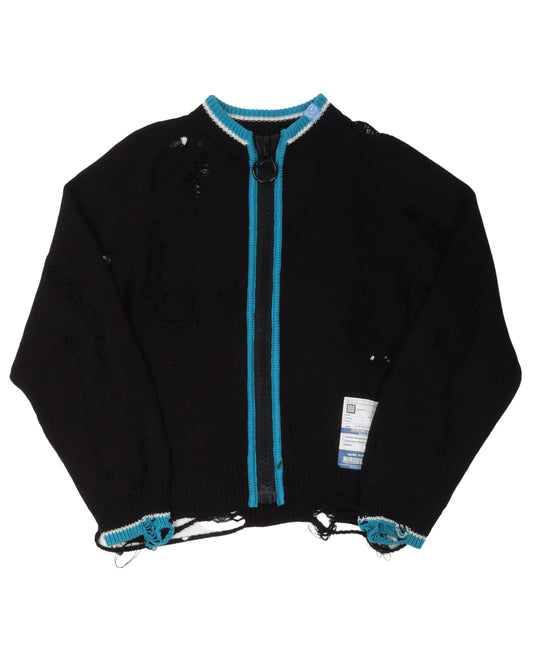 Zip Up Knit Sweater