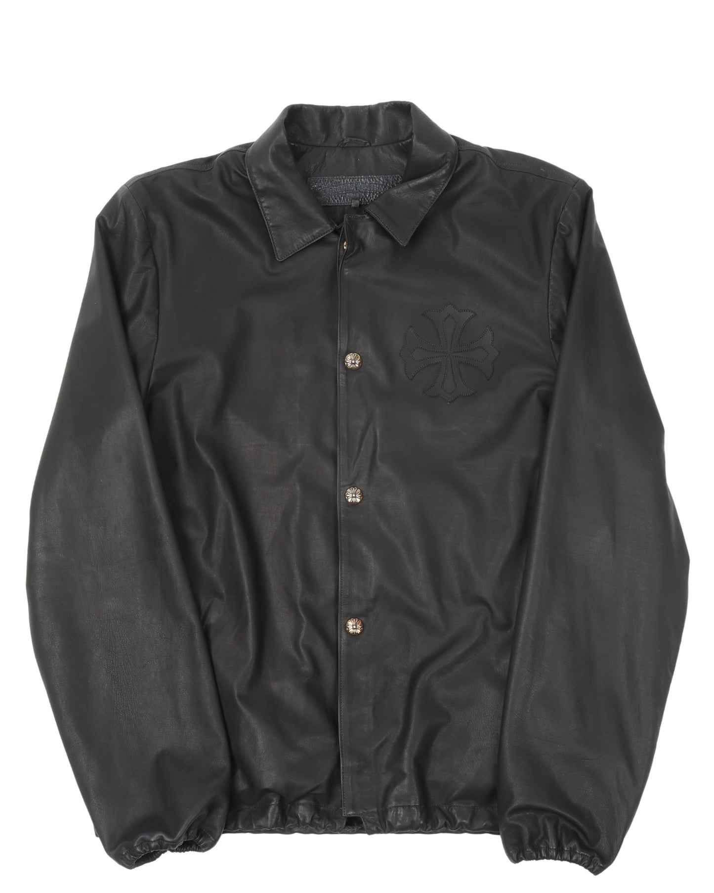 Leather Patched Coach Jacket