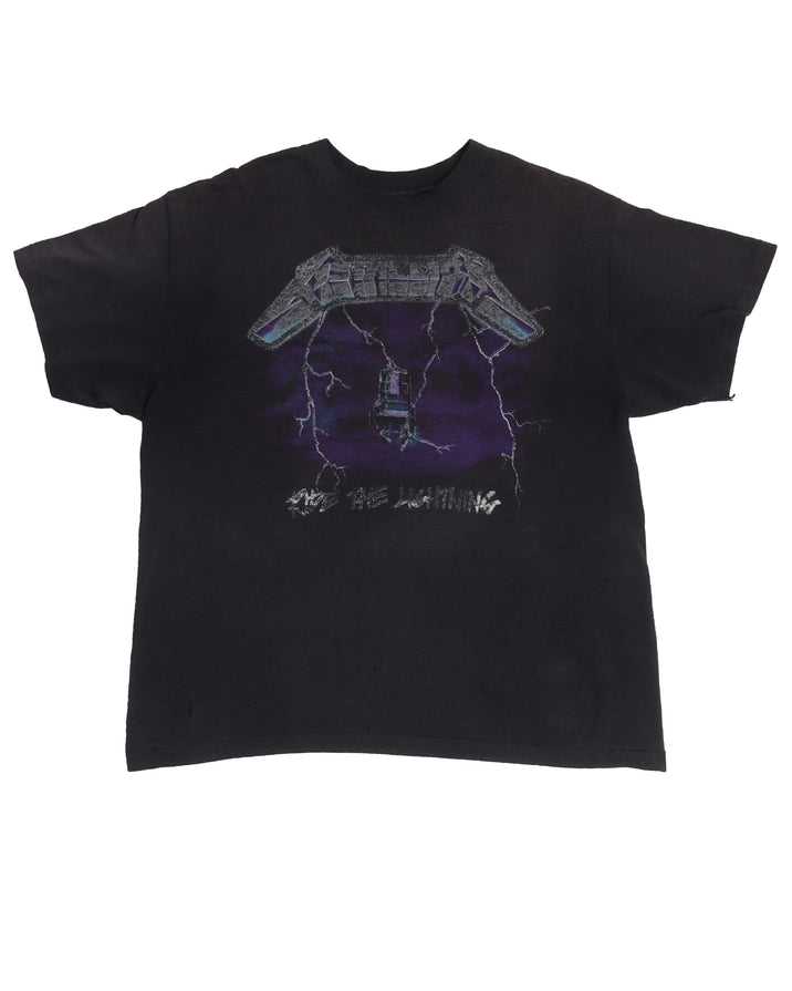 Metallic 'Ride The Lightning' T-Shirt
