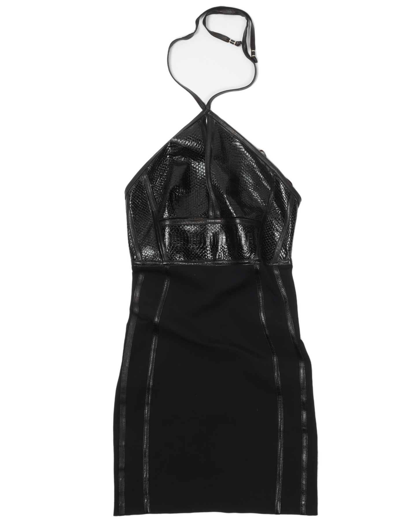 Hybrid Halter Mini-Dress