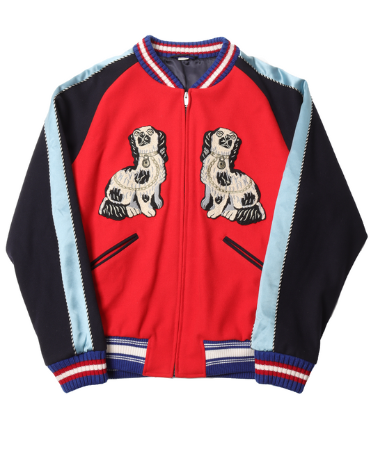 Dogs Wool Bomber Jacket