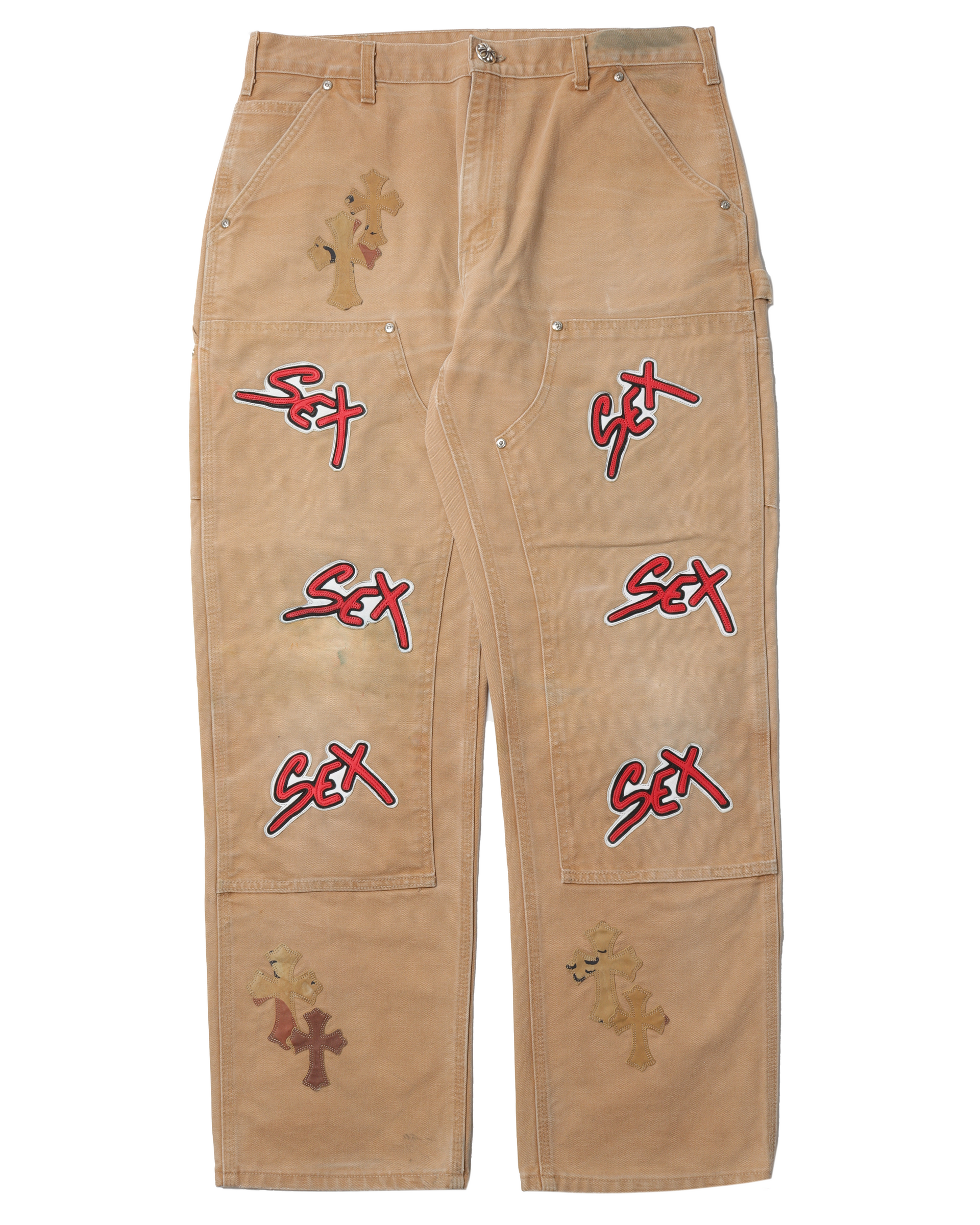 Chrome Hearts Sex Records Double-Knee Carpenter Pants – Justin Reed Chrome Hearts Sex Records Double-Knee Carpenter Pants – Justin Reed