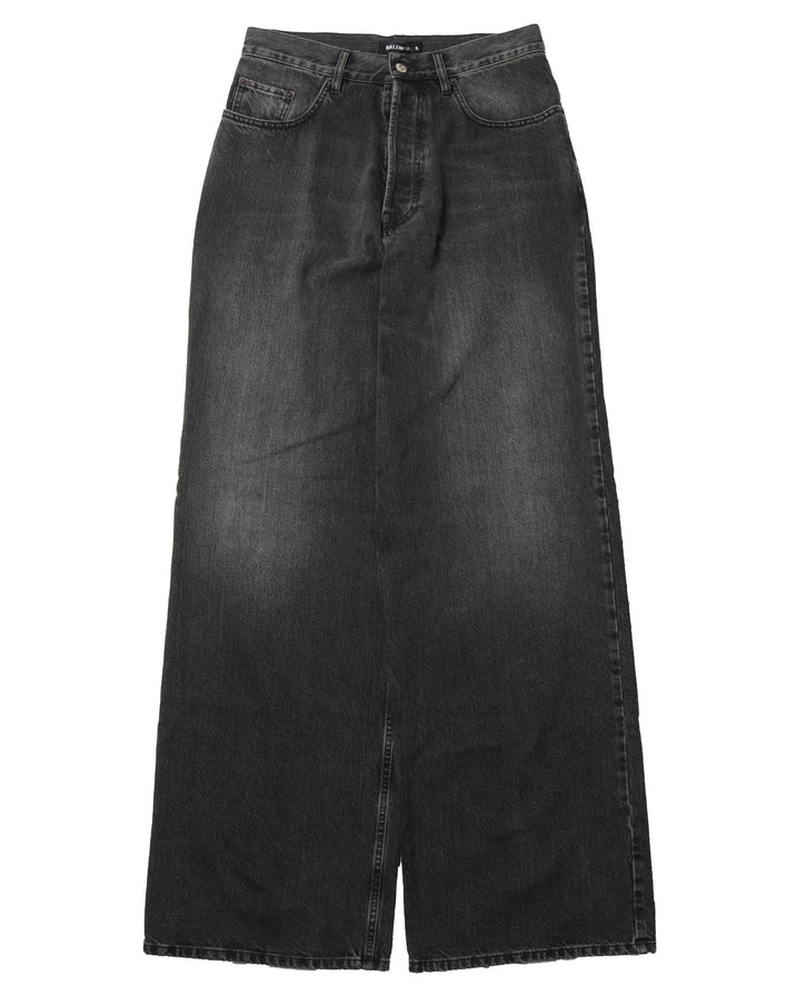Oversized Black Denim Jeans