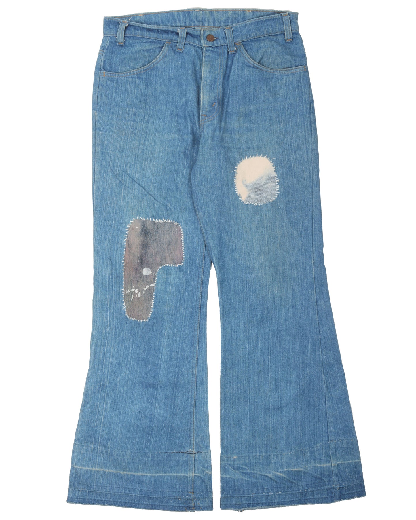 Levi's Orange Tab Repaired Bellbottom Jeans