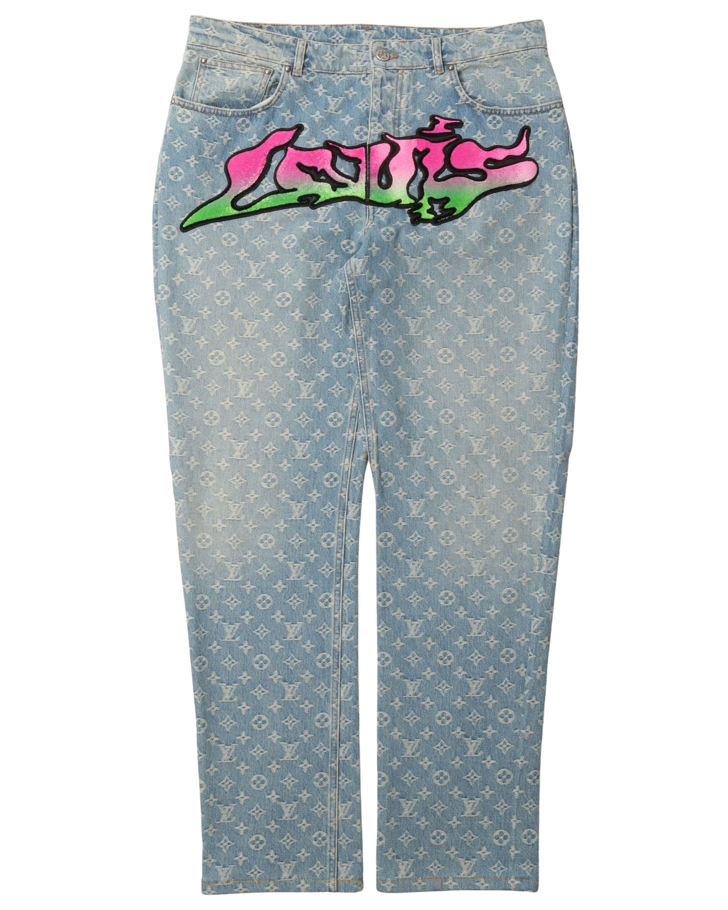 Monogram Grafitti Jeans