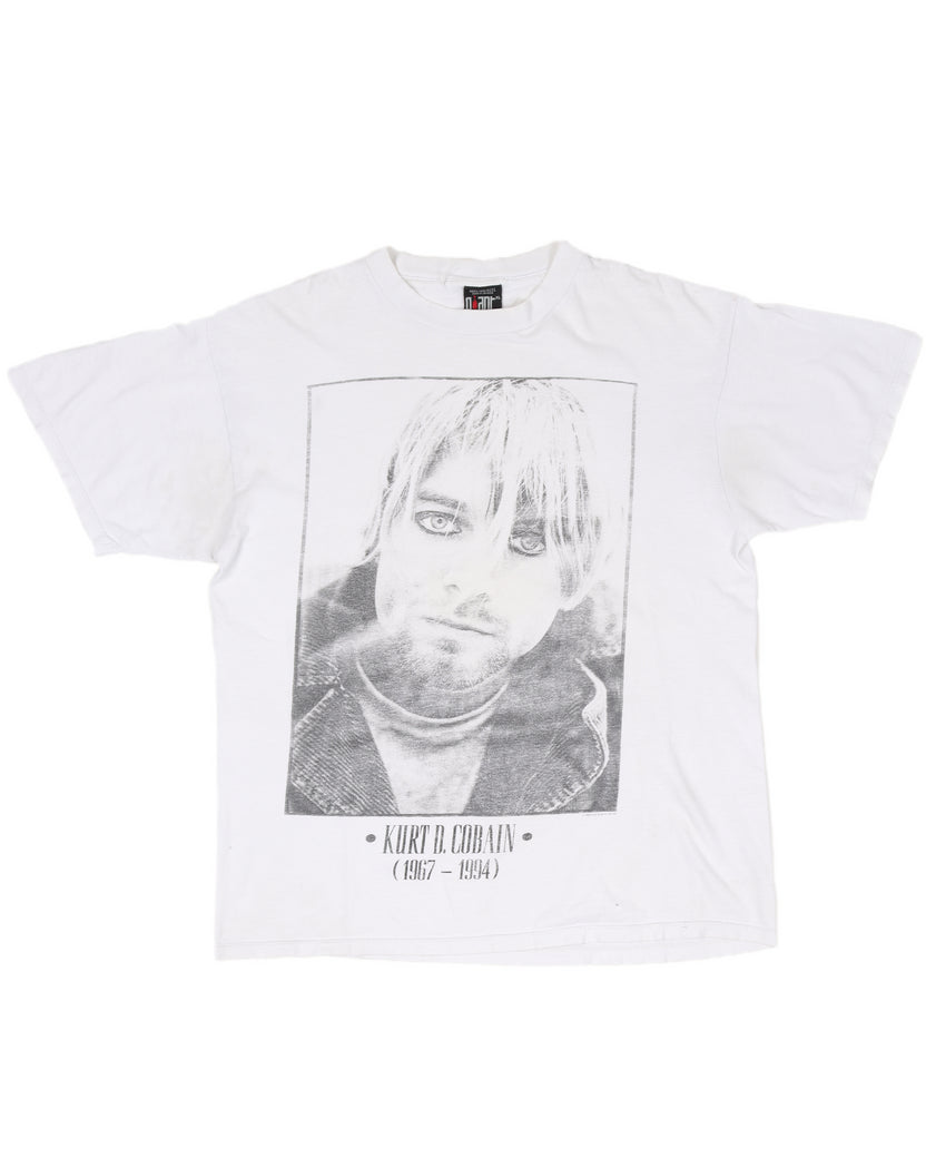 Kurt Cobain 1967-1994 Memorial Graphic Print T-Shirt