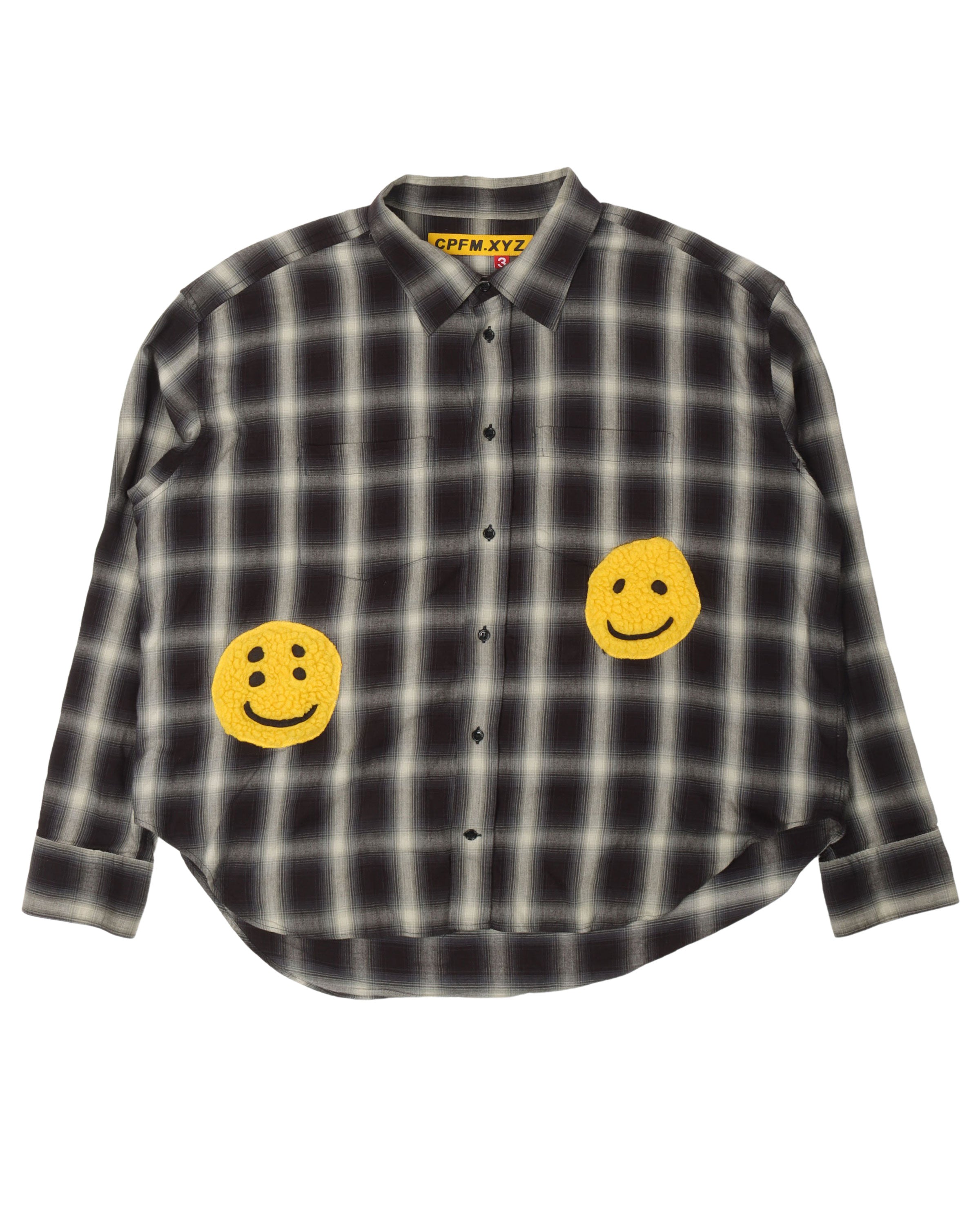 Smiley Face Plaid Shirt