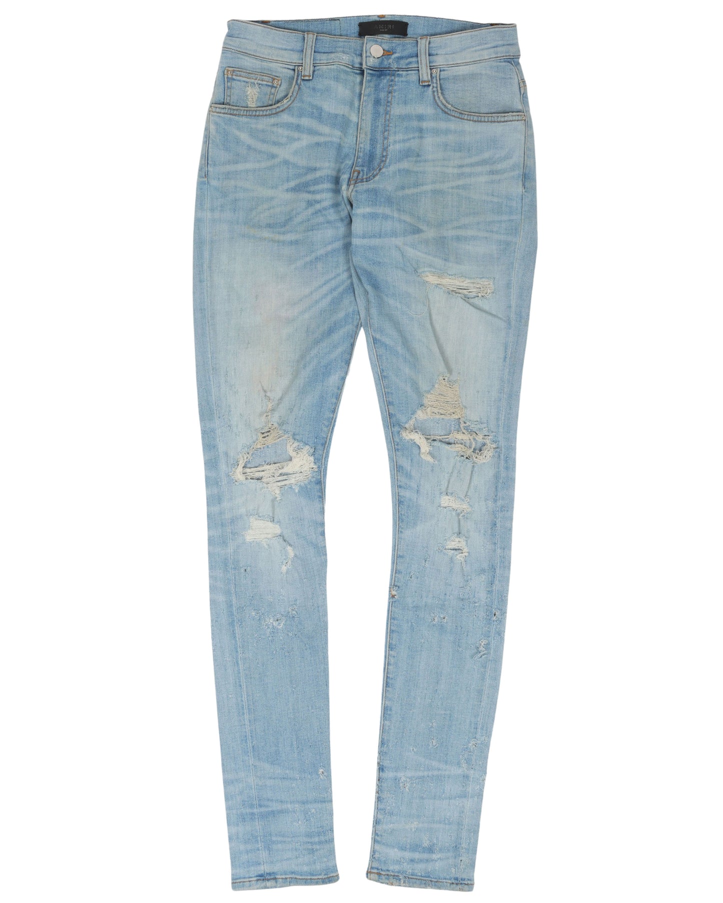 Light Wash Distressed Jeans