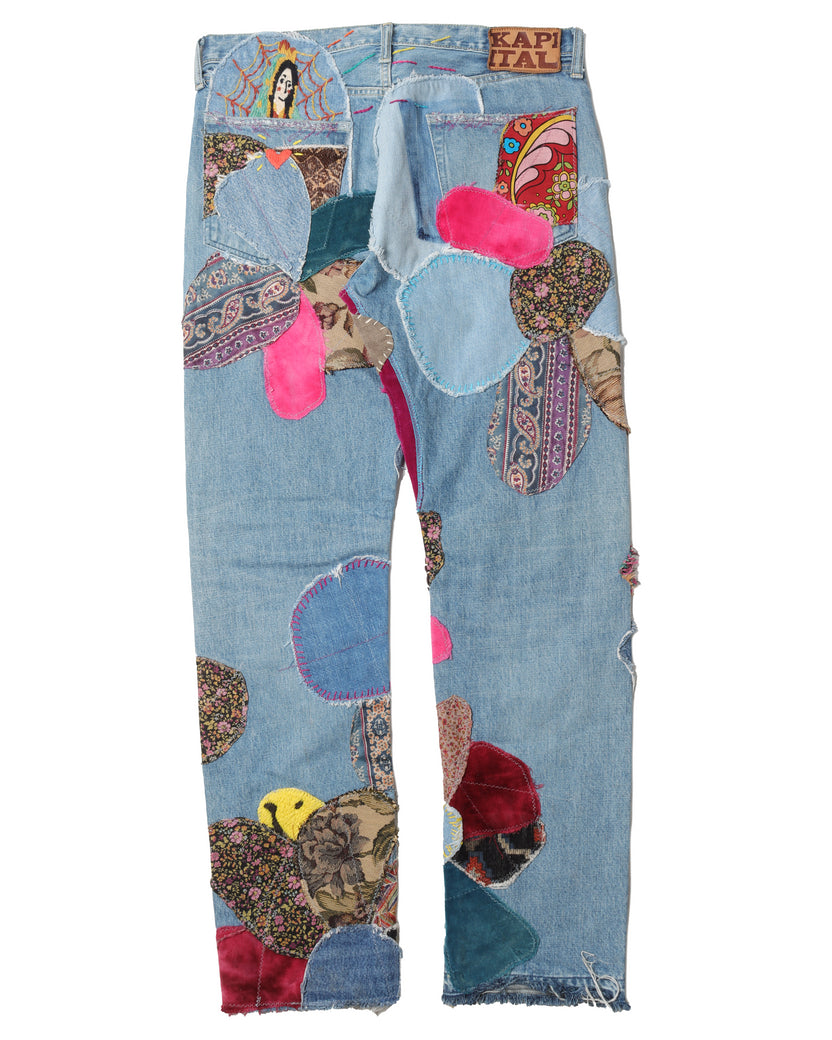Patched Hippie Jeans