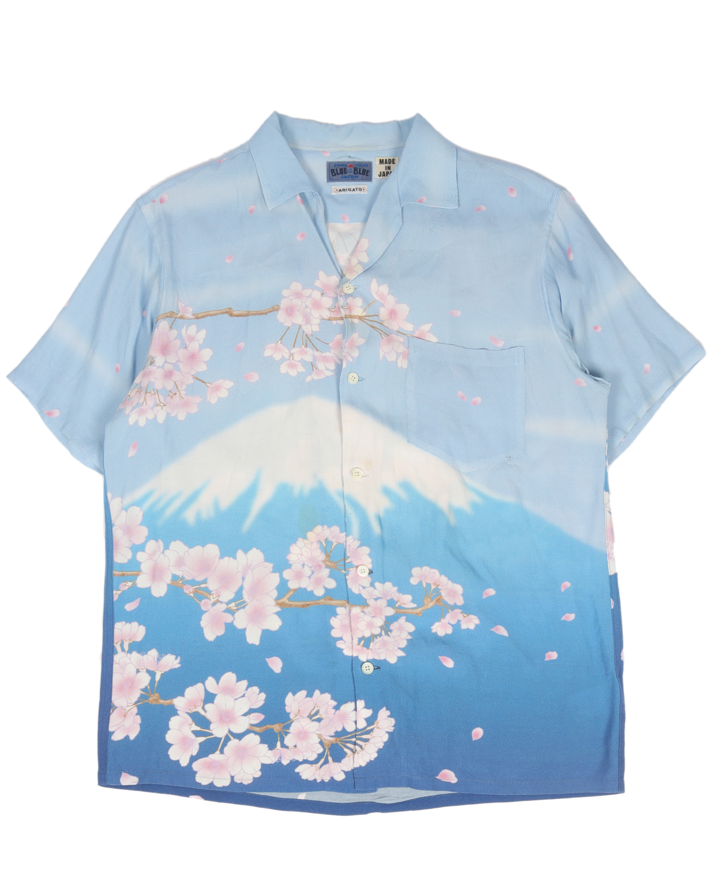 Japan Mount Fuji Button Up Shirt
