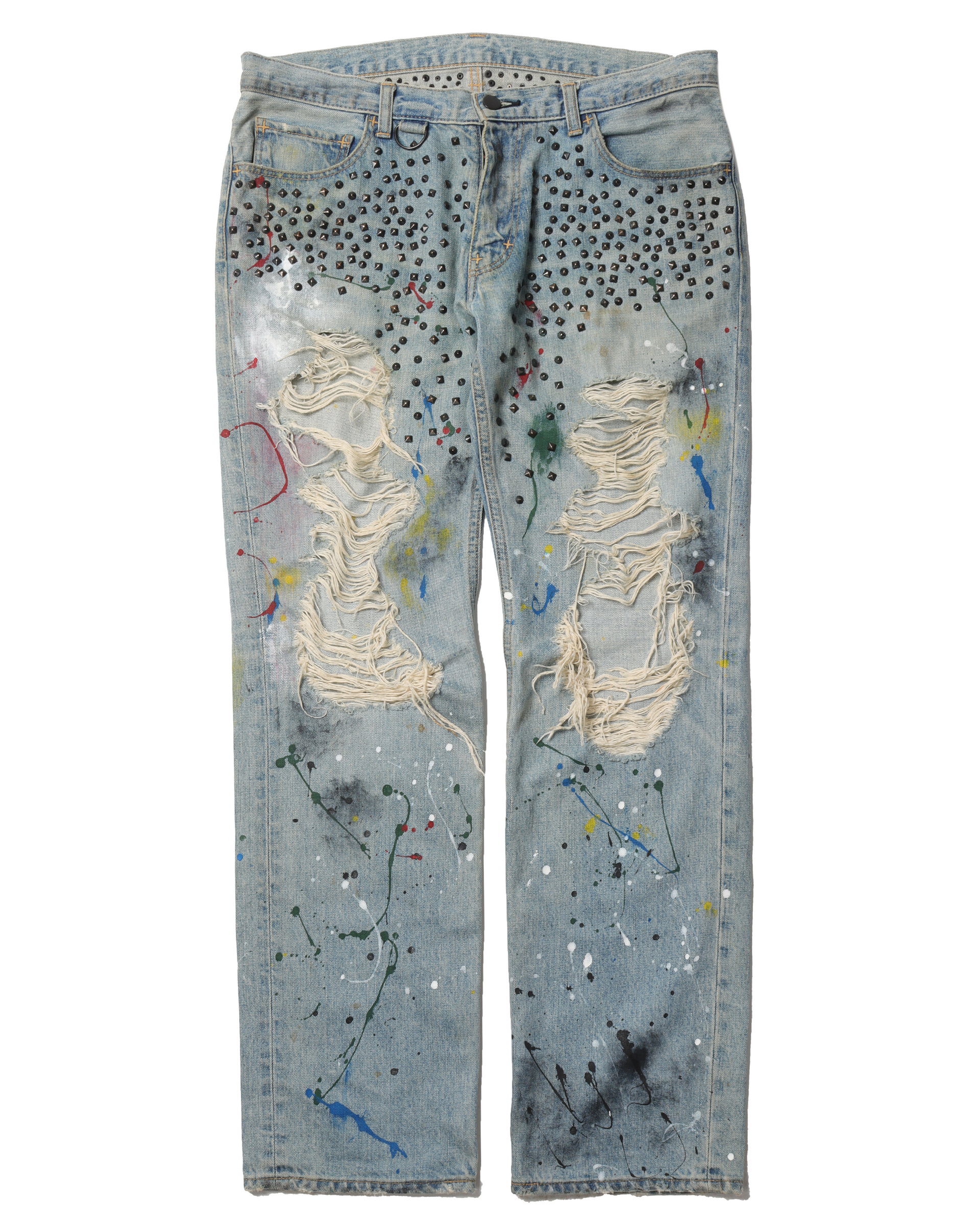 【COLOR iN ID】Studded rush wide denim Number (N)ine Studded Jeans – Justin Reed