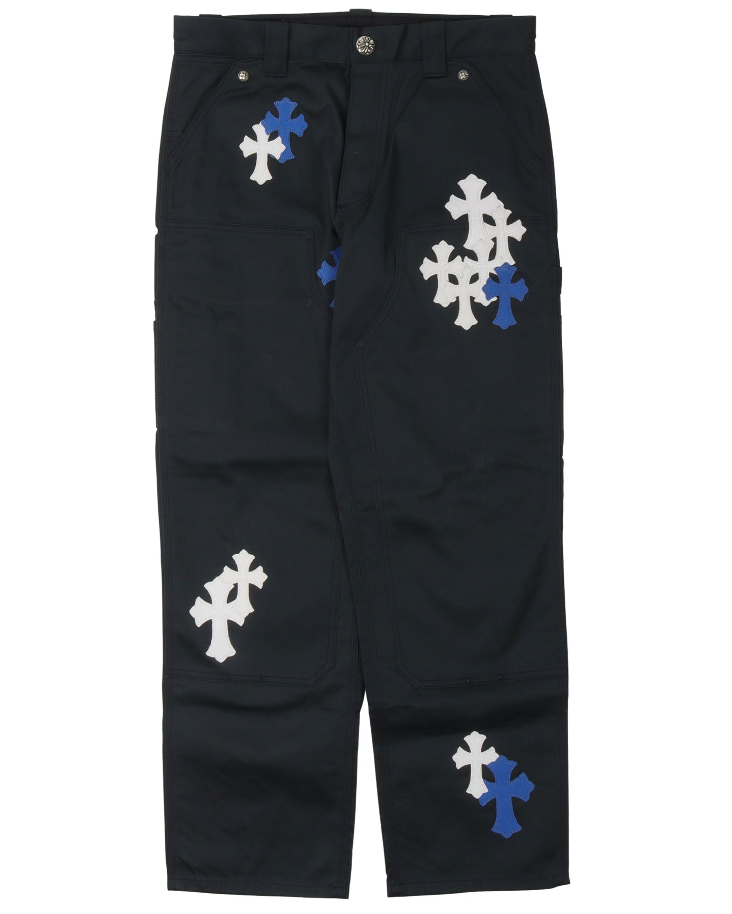 Double Knee Cross Patch Pants