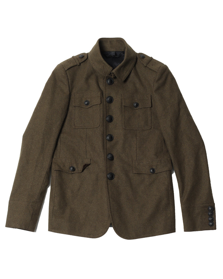 Olive Military Style Jacket