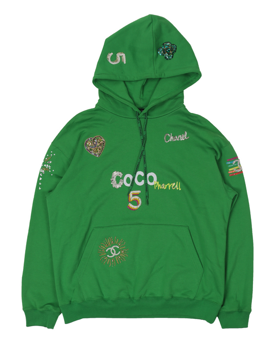 Pharrell Embroidered Logo Hoodie