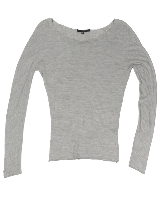 Tom Ford Era Wide-Shoulder Silk Long Sleeve