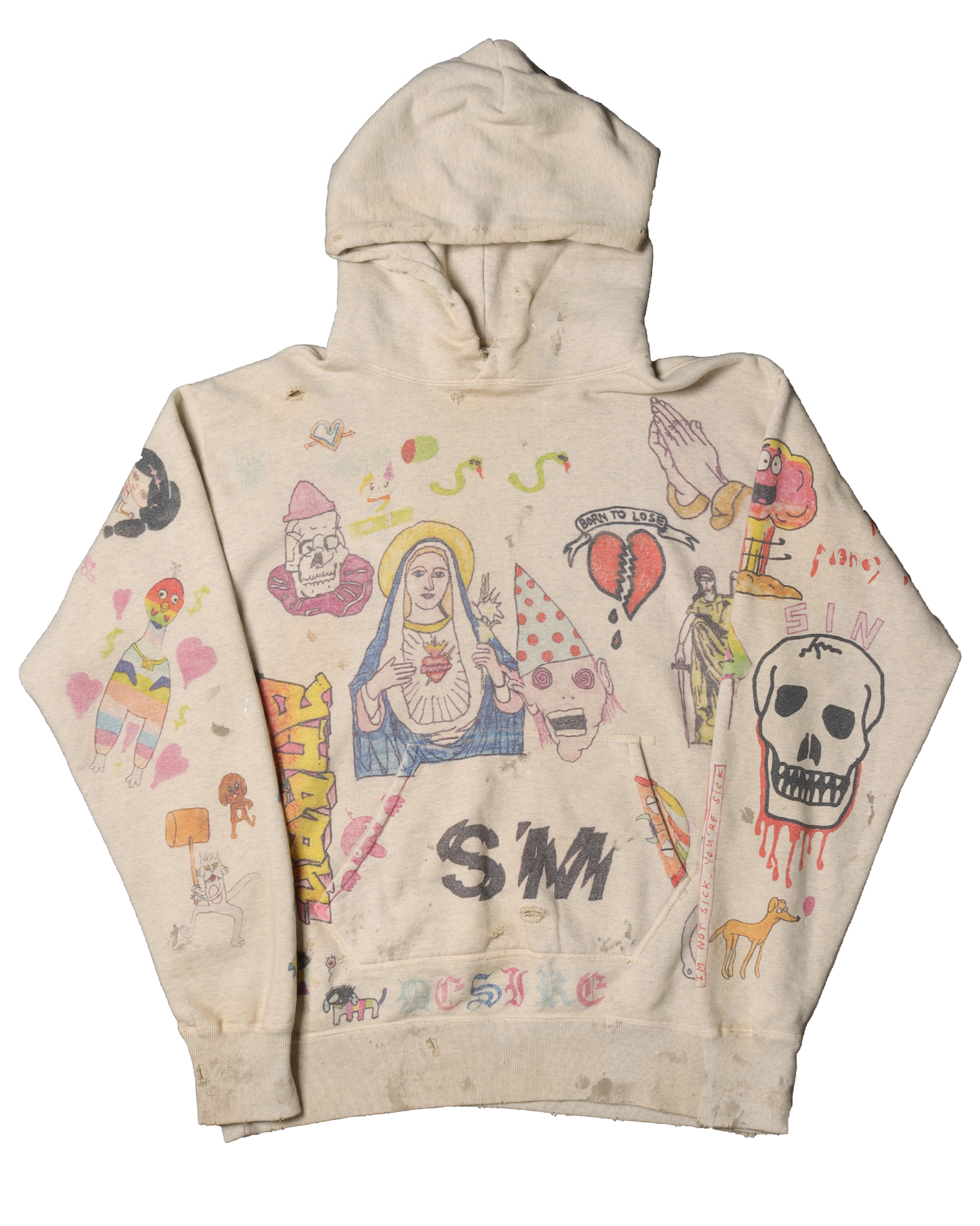 Saint Michael Graffiti Hoodie – Justin Reed Saint Michael Graffiti Hoodie – Justin Reed